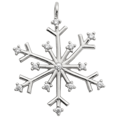 Silver Snowflake Charm