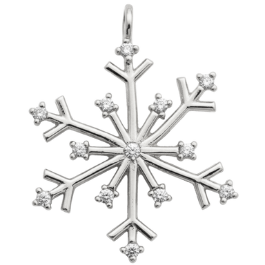 Silver Snowflake Charm