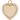 Creamy gold enamel heart charm pendant lifestyle shot in warm natural light