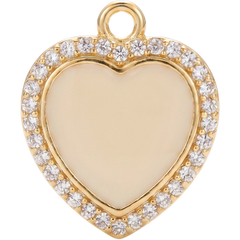 Creamy Heart Charm