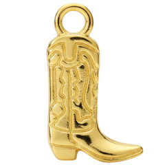 Textured Cowgirl Boot Charm