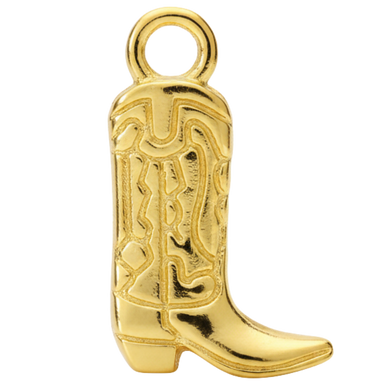 Textured Cowgirl Boot Charm