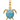 Turquoise Turtle Charm