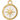 White enamel gold-plated compass rose charm pendant with jump ring on clean light background